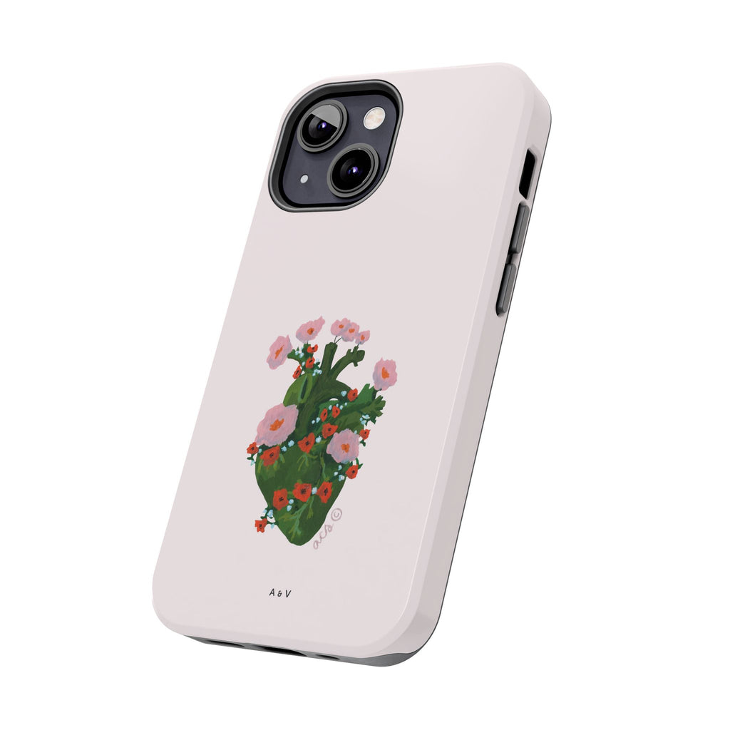 Flower Heart - Pink - Phone Case