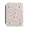 Kindle Case — Tiny People Reading Pattern Protective E-Reader Cover