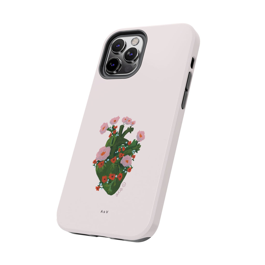 Flower Heart - Pink - Phone Case
