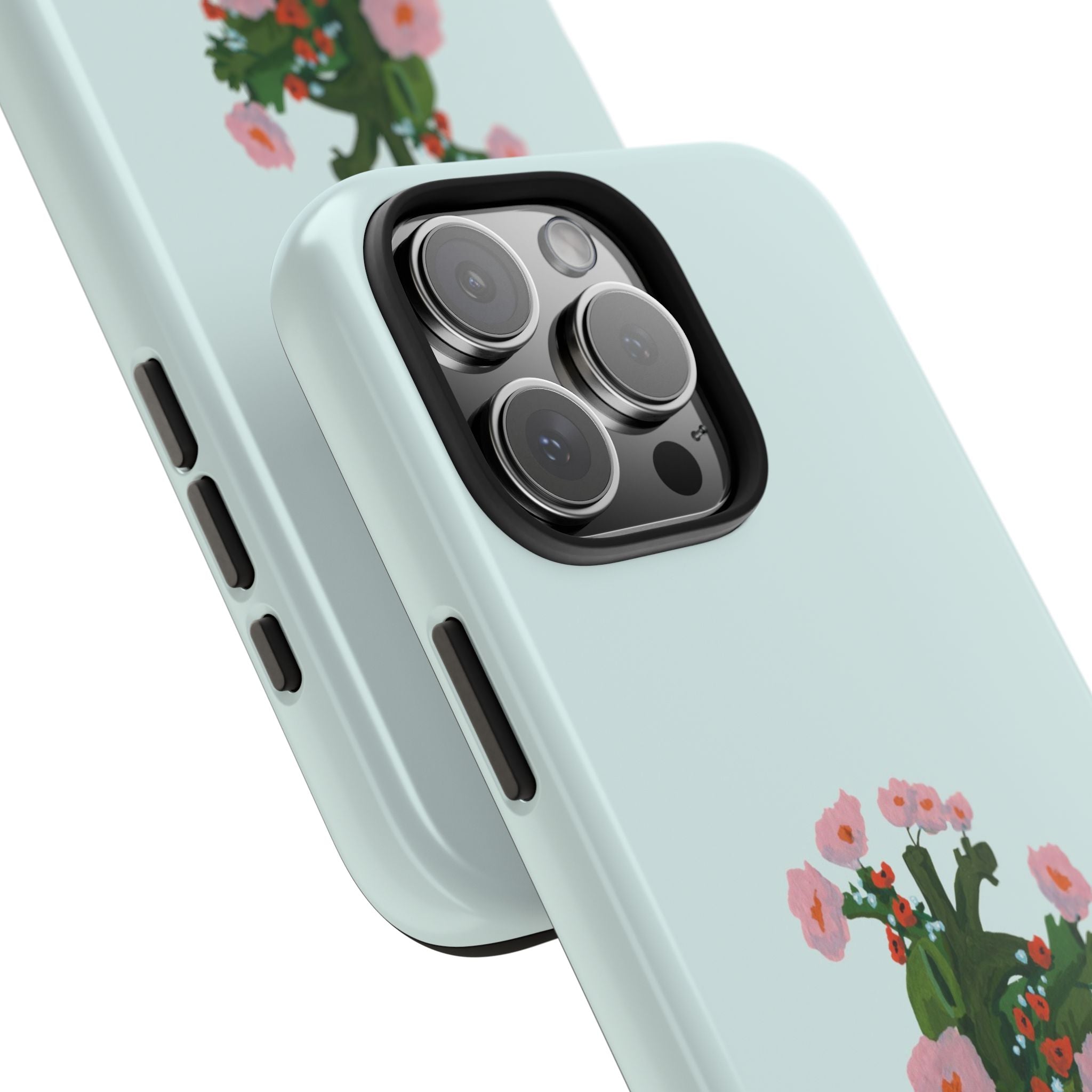 Flower Heart - Blue - Phone Case