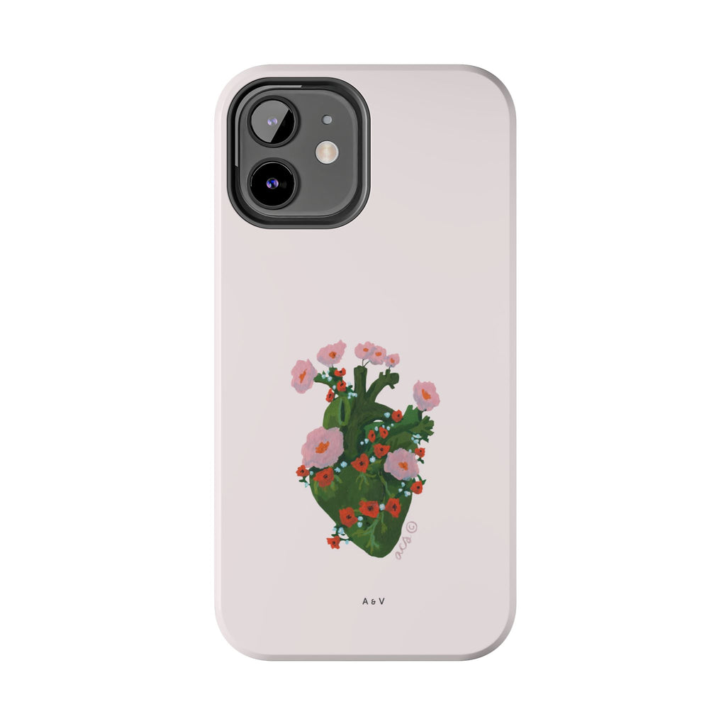 Flower Heart - Pink - Phone Case