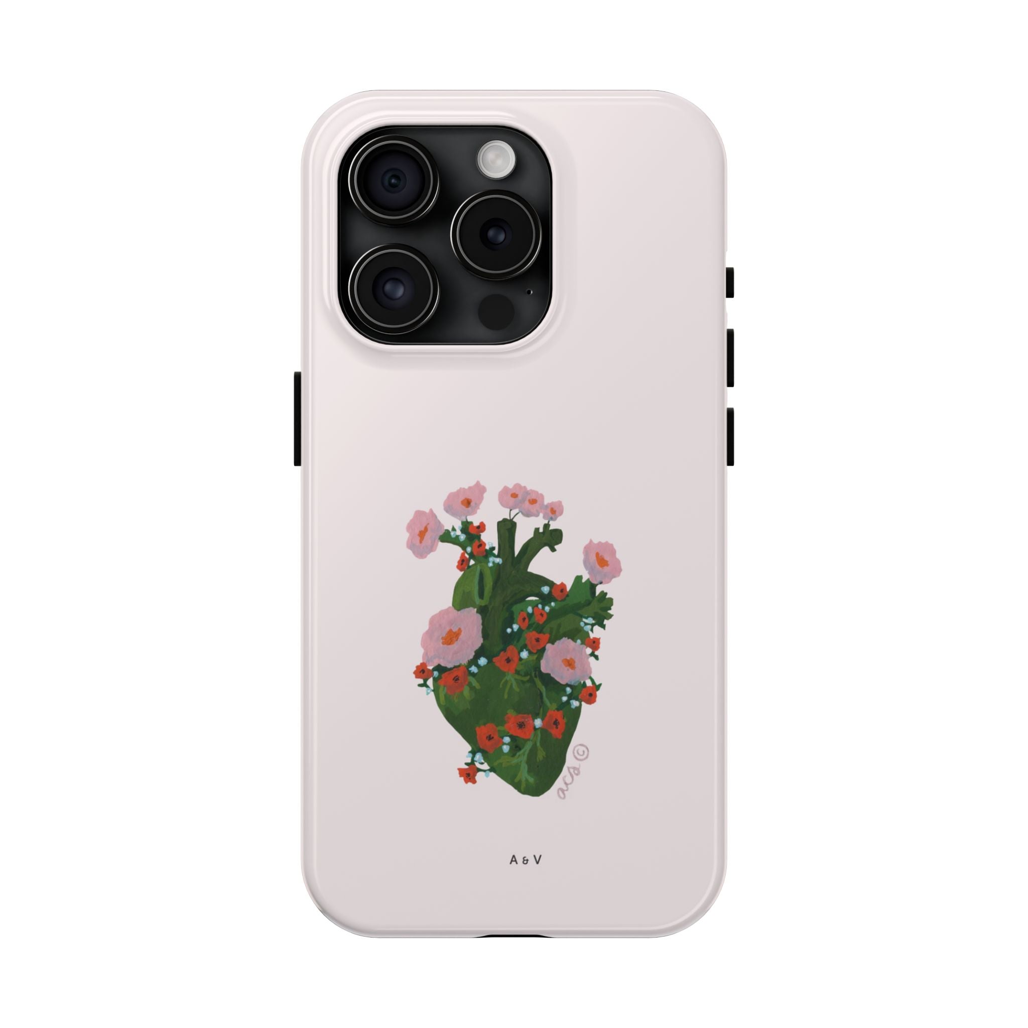 Flower Heart - Pink - Phone Case