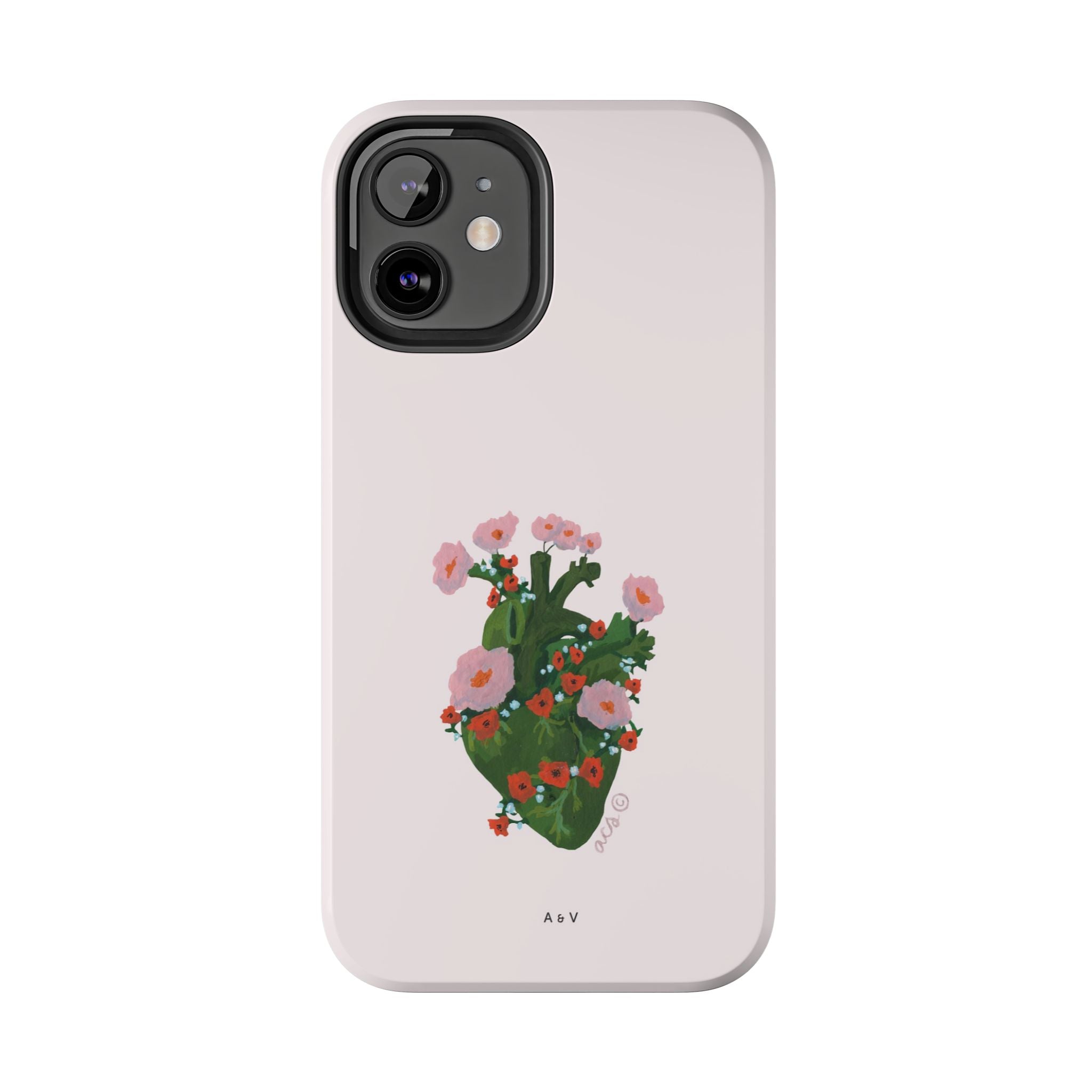 Flower Heart - Pink - Phone Case