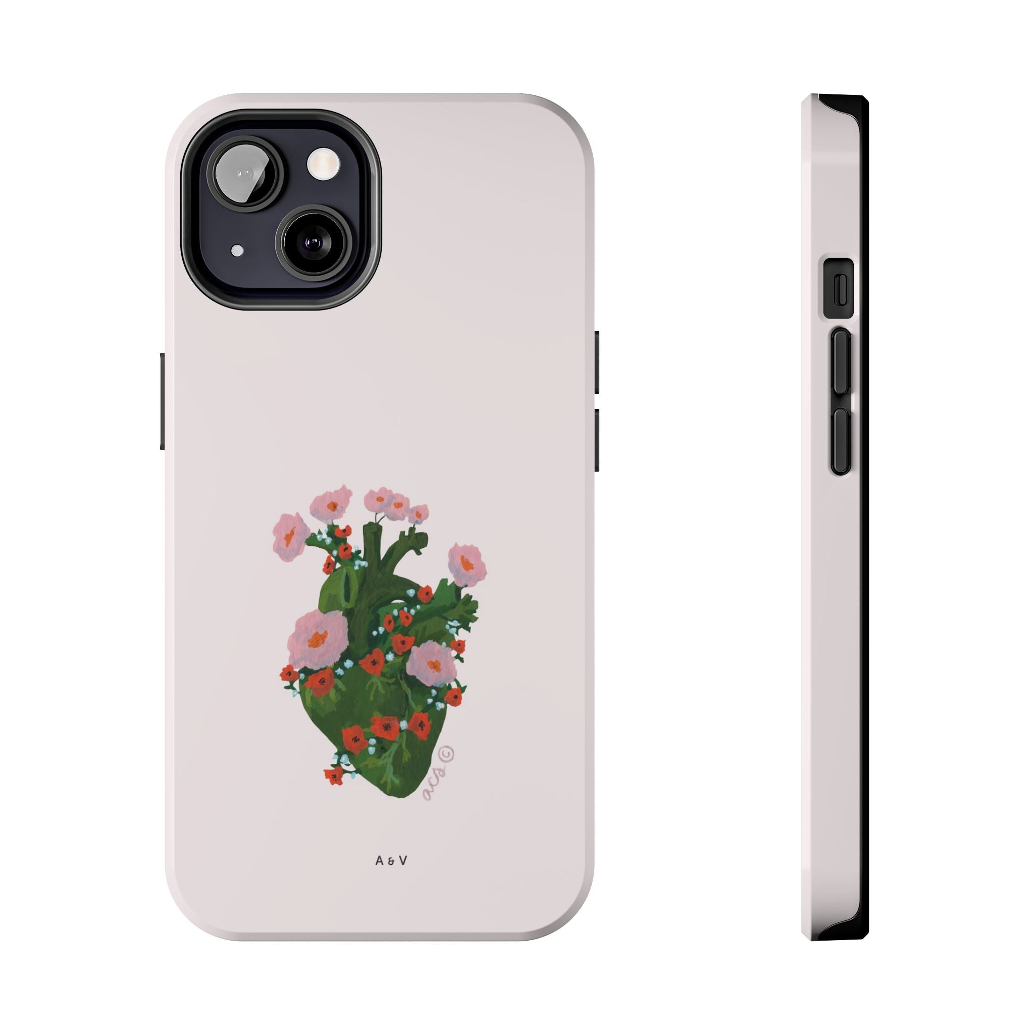 Flower Heart - Pink - Phone Case