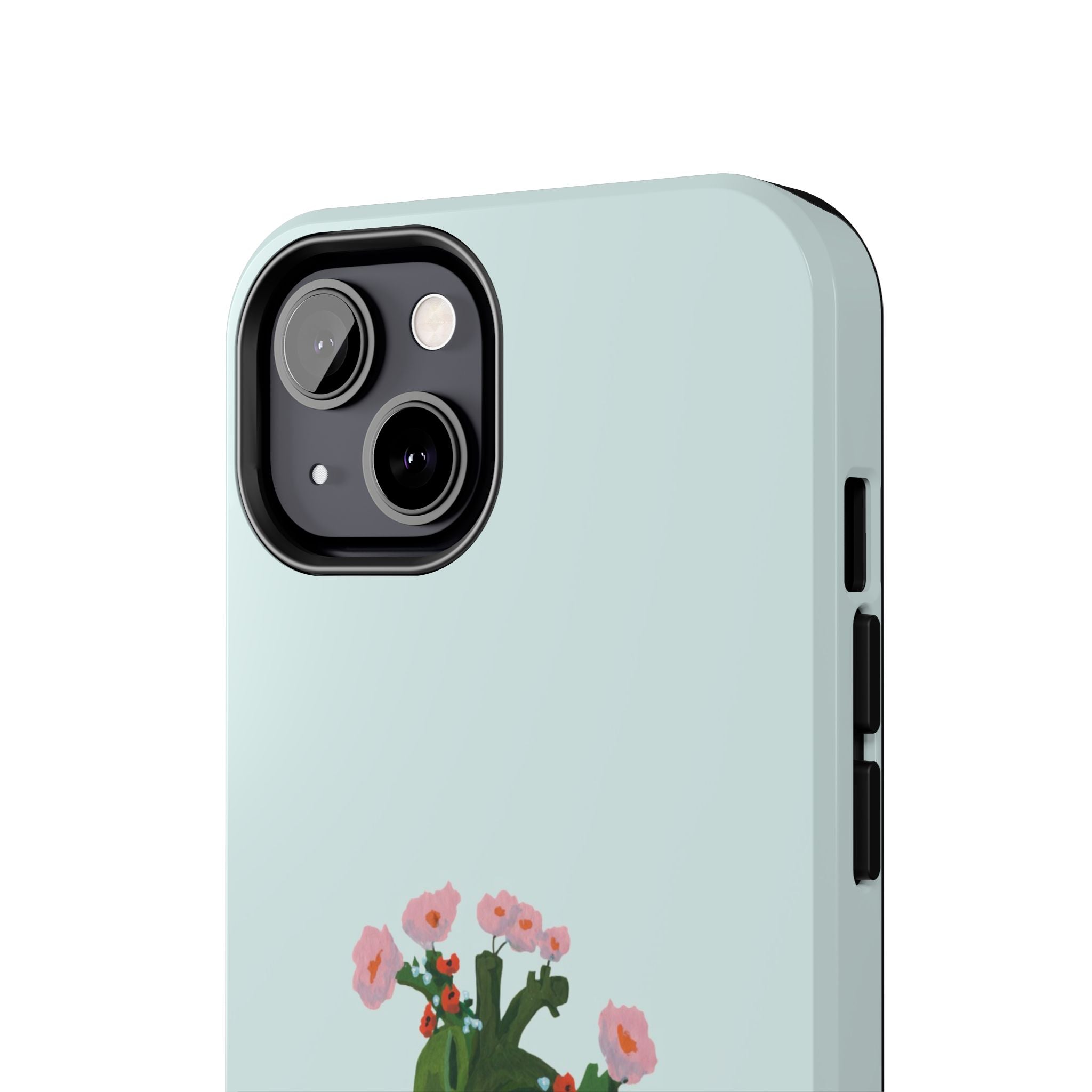 Flower Heart - Blue - Phone Case
