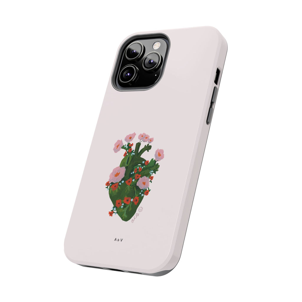 Flower Heart - Pink - Phone Case